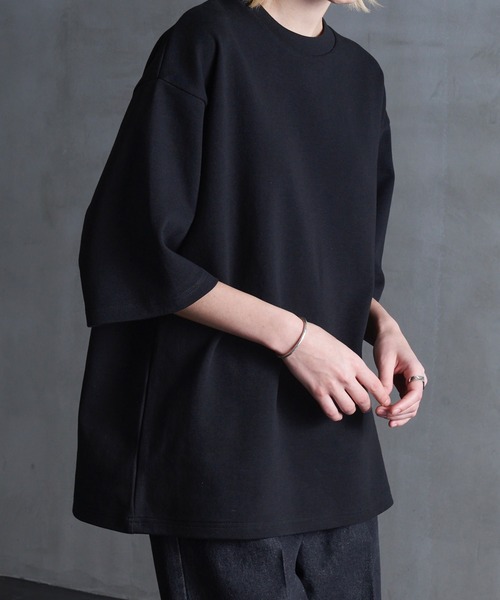 CALLNE（カルネ）の「【CALLNE】Minimal Halfsleeve Tee /ミニマル ハーフスリーブT（Tシャツ/カットソー・メンズ・ブラック/ホワイト/ライトグレー・M/L）」の11枚目の写真