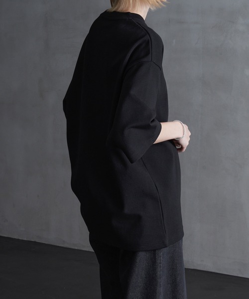 CALLNE（カルネ）の「【CALLNE】Minimal Halfsleeve Tee /ミニマル ハーフスリーブT（Tシャツ/カットソー・メンズ・ブラック/ホワイト/ライトグレー・M/L）」の15枚目の写真