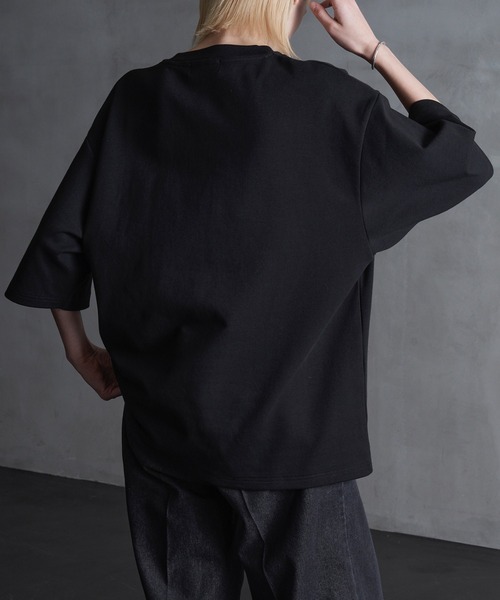 CALLNE（カルネ）の「【CALLNE】Minimal Halfsleeve Tee /ミニマル ハーフスリーブT（Tシャツ/カットソー・メンズ・ブラック/ホワイト/ライトグレー・M/L）」の18枚目の写真