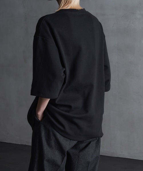 CALLNE（カルネ）の「【CALLNE】Minimal Halfsleeve Tee /ミニマル ハーフスリーブT（Tシャツ/カットソー・メンズ・ブラック/ホワイト/ライトグレー・M/L）」の20枚目の写真