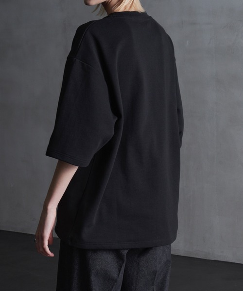 CALLNE（カルネ）の「【CALLNE】Minimal Halfsleeve Tee /ミニマル ハーフスリーブT（Tシャツ/カットソー・メンズ・ブラック/ホワイト/ライトグレー・M/L）」の21枚目の写真