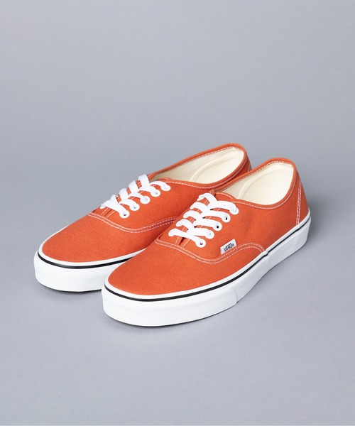 【VANS】 ヴァンズ AUTHENTIC WHITE/ORANGE 国内発送 Vans Authentic 