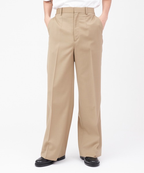 TOGA VIRILIS(トーガ ビリリース)の「TOGA VIRILIS Suiting wool pants(その他パンツ・メンズ・ベージュ/ネイビー・44/46)」の2枚目の写真