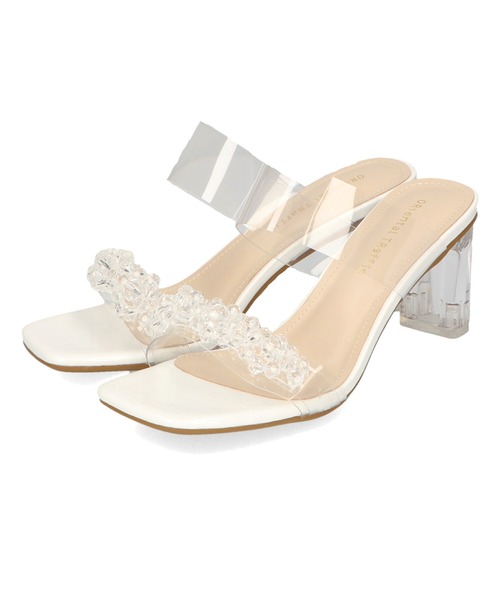 ORiental TRaffic（オリエンタルトラフィック）の「■ビーズモチーフPVCサンダル/31207（サンダル・レディース・グレー/ホワイト・S/M/L/LL）」の9枚目の写真