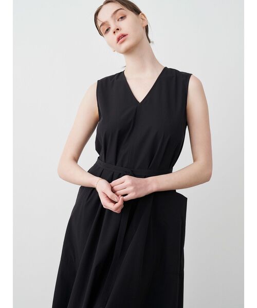 ❤︎MSSM様 美品　エレンディーク　ブラック　半袖ワンピース　　　洗濯OK ❤︎ ELENDEEK（エレンディーク）の「テントポケットワンピース