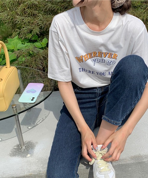 LYEON（リヨン）の「ロゴTシャツ（Tシャツ/カットソー・レディース・ホワイト/ベージュ/グリーン・FREE）」の21枚目の写真