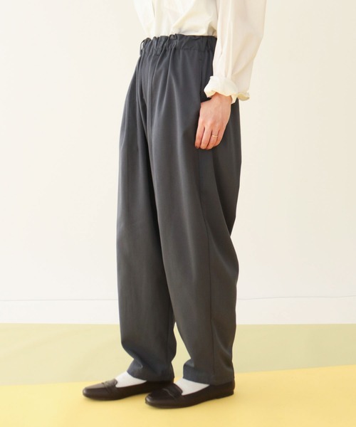 CRAFT STANDARD BOUTIQUE（クラフトスタンダードブティック）の「T/Rフリーバルーンパンツ（その他パンツ・メンズ・ダークブルー/グレイッシュベージュ/ブラック/アイボリー/モカ/カーキ/チャコールグレー・FREE）」の7枚目の写真