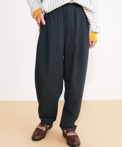 CRAFT STANDARD BOUTIQUE（クラフトスタンダードブティック）の「T/Rフリーバルーンパンツ（その他パンツ・メンズ・ダークブルー/グレイッシュベージュ/ブラック/アイボリー/モカ/カーキ/チャコールグレー・FREE）」の4枚目の写真