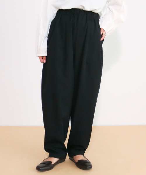 CRAFT STANDARD BOUTIQUE（クラフトスタンダードブティック）の「T/Rフリーバルーンパンツ（その他パンツ・メンズ・ダークブルー/グレイッシュベージュ/ブラック/アイボリー/モカ/カーキ/チャコールグレー・FREE）」の3枚目の写真