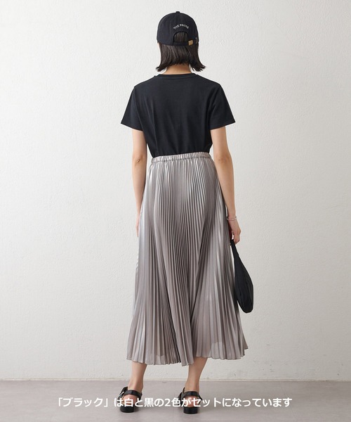 Whim Gazette(ウィムガゼット)の「【THE PAUSE】コットンパックT(2枚セット)(Tシャツ/カットソー・レディース・ホワイト/ブラック・FREE)」の10枚目の写真