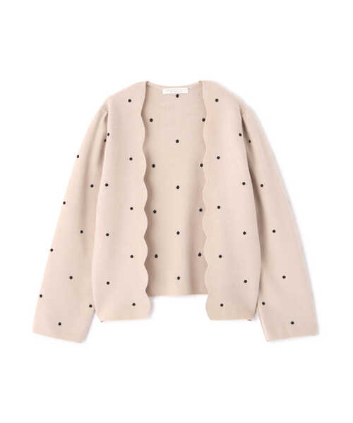PROPORTION BODY DRESSING（プロポーションボディドレッシング）の「スカラドットカーディガン / 1213174300（カーディガン/ボレロ・レディース・ベージュ/ブラック・SMALL/MEDIUM）」の14枚目の写真