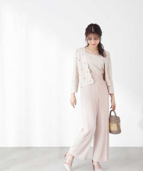 PROPORTION BODY DRESSING（プロポーションボディドレッシング）の「スカラドットカーディガン / 1213174300（カーディガン/ボレロ・レディース・ベージュ/ブラック・SMALL/MEDIUM）」の19枚目の写真