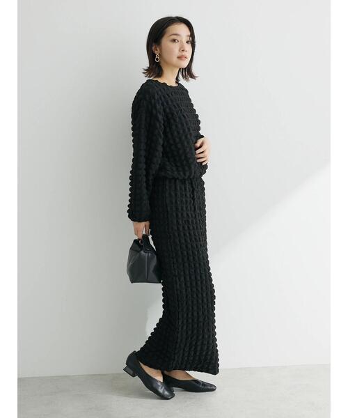 Sugar spoon（シュガースプーン）の「・SUGAR SPOON ポップコーンプルオーバー（Tシャツ/カットソー・レディース・ブルーグリーン/アイボリー/ブラック・FREE）」の5枚目の写真