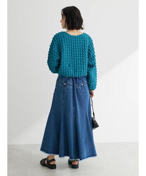 Sugar spoon（シュガースプーン）の「・SUGAR SPOON ポップコーンプルオーバー（Tシャツ/カットソー・レディース・ブルーグリーン/アイボリー/ブラック・FREE）」の14枚目の写真