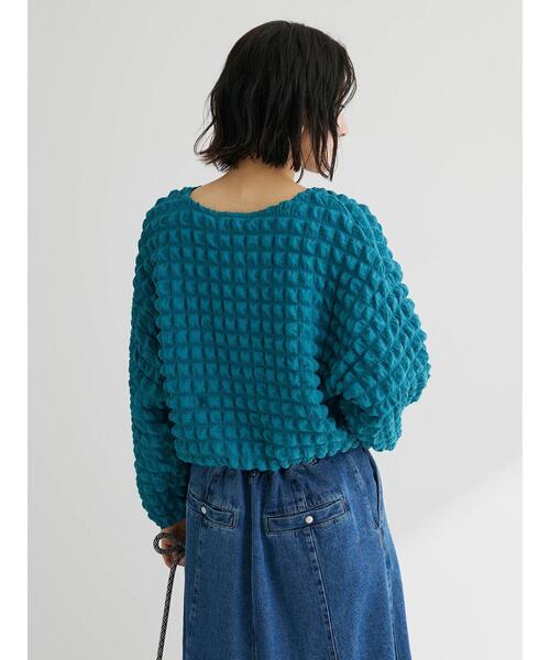 Sugar spoon（シュガースプーン）の「・SUGAR SPOON ポップコーンプルオーバー（Tシャツ/カットソー・レディース・ブルーグリーン/アイボリー/ブラック・FREE）」の16枚目の写真