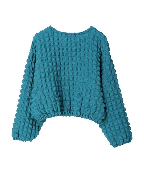 Sugar spoon（シュガースプーン）の「・SUGAR SPOON ポップコーンプルオーバー（Tシャツ/カットソー・レディース・ブルーグリーン/アイボリー/ブラック・FREE）」の18枚目の写真