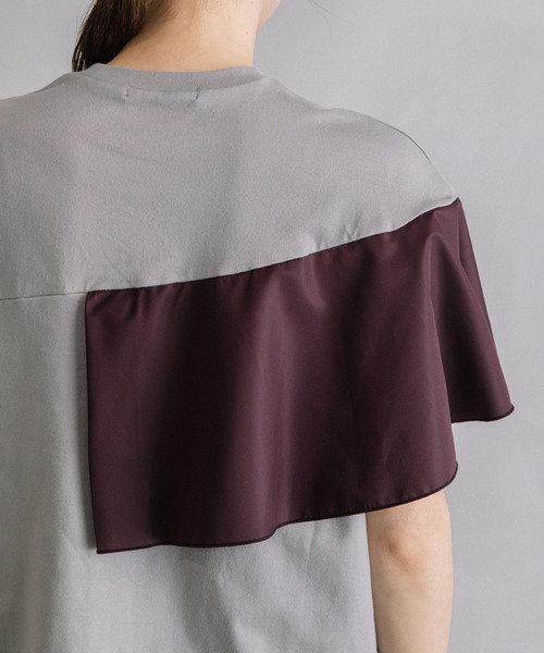 MARECHAL TERRE（マルシャルテル）の「フリルデザイントップス（Tシャツ/カットソー・レディース・ブラック/オフホワイト/グレー/ベージュ・MEDIUM）」の19枚目の写真