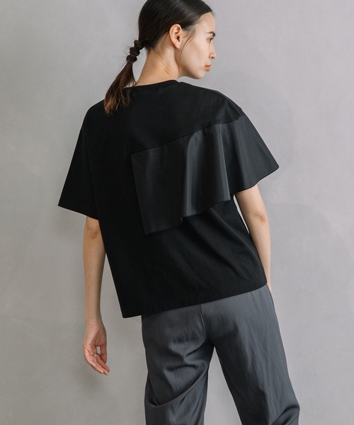 MARECHAL TERRE（マルシャルテル）の「フリルデザイントップス（Tシャツ/カットソー・レディース・ブラック/オフホワイト/グレー/ベージュ・MEDIUM）」の21枚目の写真