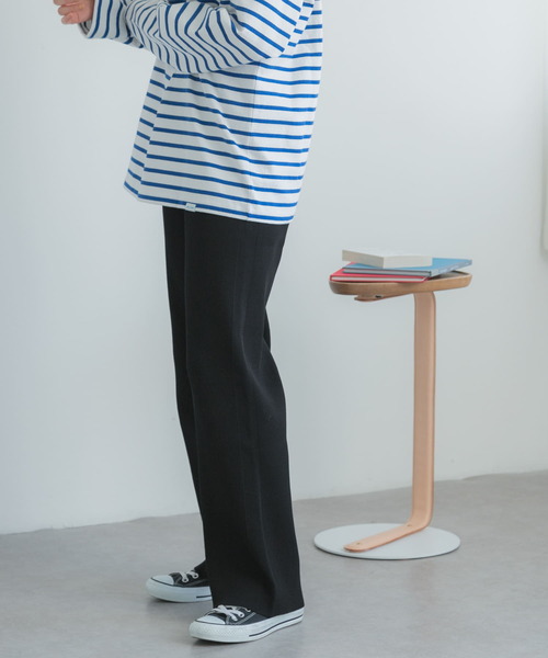 FORK&SPOON(フォークアンドスプーン)の「FORK&SPOON リブニットパンツ(その他パンツ・レディース・アイボリー/ブラウン系その他/ブラック・2/1)」の21枚目の写真