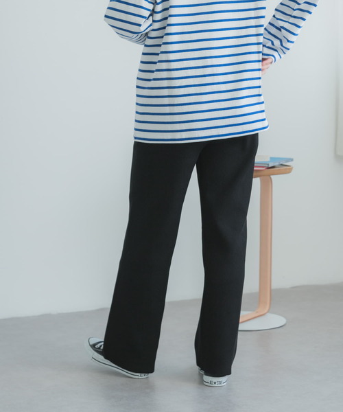 FORK&SPOON(フォークアンドスプーン)の「FORK&SPOON リブニットパンツ(その他パンツ・レディース・アイボリー/ブラウン系その他/ブラック・2/1)」の22枚目の写真