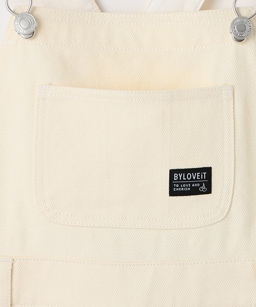 by LOVEiT（バイラビット）の「サロペット（サロペット/オーバーオール・キッズ・オフホワイト/ブラック・140cm/150cm/120cm/160cm/130cm）」の7枚目の写真