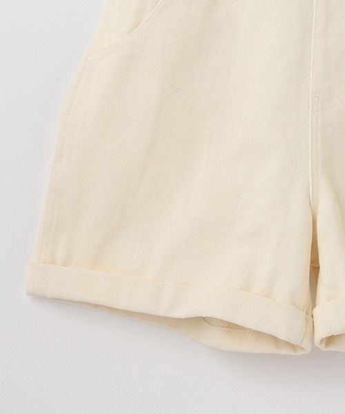 by LOVEiT（バイラビット）の「サロペット（サロペット/オーバーオール・キッズ・オフホワイト/ブラック・140cm/150cm/120cm/160cm/130cm）」の10枚目の写真