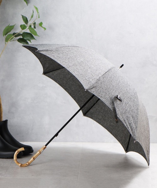 GLOBAL WORK（グローバルワーク）の「バンブー晴雨長傘/172221（長傘・レディース・その他/ブラック/ホワイト/ベージュ/ライトブルー/グレー・FREE）」の4枚目の写真