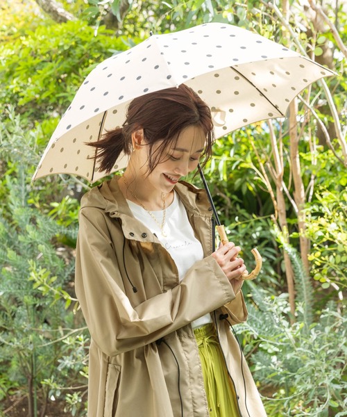 GLOBAL WORK（グローバルワーク）の「バンブー晴雨長傘/172221（長傘・レディース・その他/ブラック/ホワイト/ベージュ/ライトブルー/グレー・FREE）」の2枚目の写真