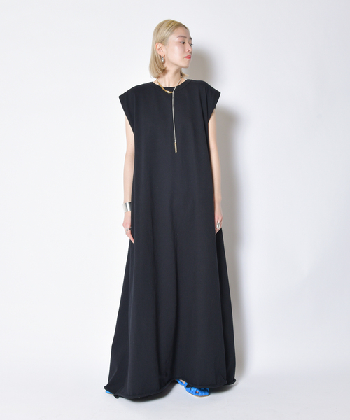 CITYSHOP（シティーショップ）の「DOZUME MAXI DRESS：ワンピース（ワンピース・レディース・ブラック/チャコールグレー・36/38）」の6枚目の写真