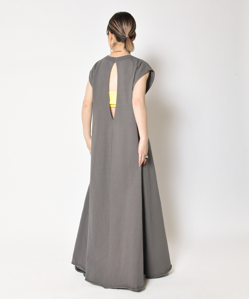 CITYSHOP（シティーショップ）の「DOZUME MAXI DRESS：ワンピース（ワンピース・レディース・ブラック/チャコールグレー・36/38）」の18枚目の写真