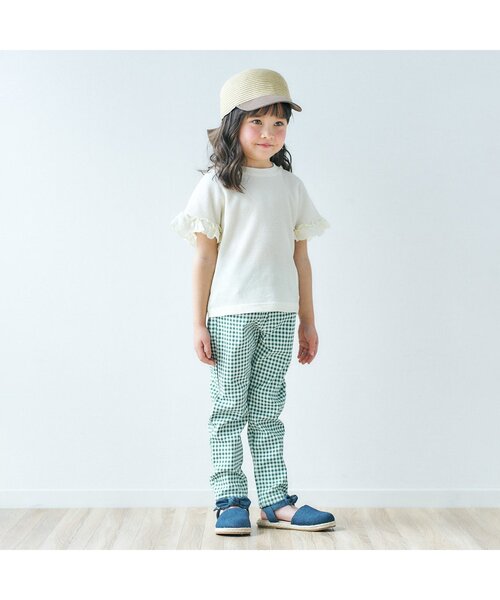 apres les cours（アプレレクール）の「リボンストラップサンダル（サンダル・キッズ・インディゴブルー/ピンク・14/18/15 /17/16/19）」の4枚目の写真