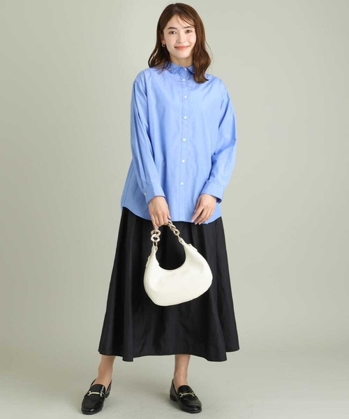 a.v.v(アーヴェヴェ)の「バックデザインシャツ(シャツ/ブラウス・レディース・ラベンダー/ライトブルー/ブルー/ライトパープル・36/38/40/34/42)」の9枚目の写真