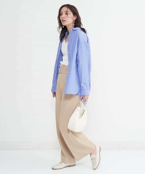 a.v.v(アーヴェヴェ)の「バックデザインシャツ(シャツ/ブラウス・レディース・ラベンダー/ライトブルー/ブルー/ライトパープル・36/38/40/34/42)」の12枚目の写真