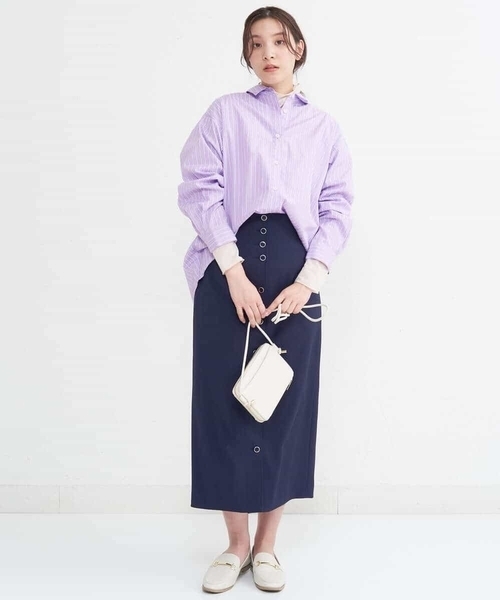 a.v.v(アーヴェヴェ)の「バックデザインシャツ(シャツ/ブラウス・レディース・ラベンダー/ライトブルー/ブルー/ライトパープル・36/38/40/34/42)」の17枚目の写真