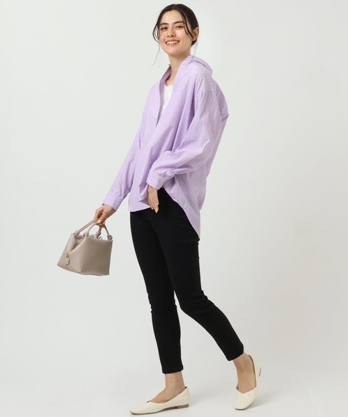 a.v.v(アーヴェヴェ)の「バックデザインシャツ(シャツ/ブラウス・レディース・ラベンダー/ライトブルー/ブルー/ライトパープル・36/38/40/34/42)」の20枚目の写真