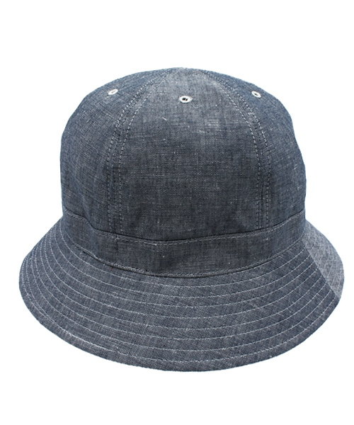 Denime（ドゥニーム）の「CHAMBRAY HAT/シャンブレーハット（ハット・メンズ・ライトインディゴブルー/インディゴブルー・FREE）」の12枚目の写真