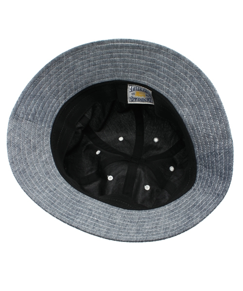 Denime（ドゥニーム）の「CHAMBRAY HAT/シャンブレーハット（ハット・メンズ・ライトインディゴブルー/インディゴブルー・FREE）」の15枚目の写真