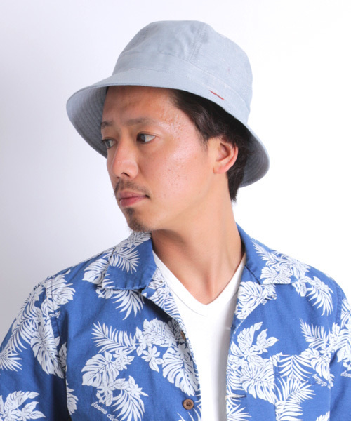 Denime（ドゥニーム）の「CHAMBRAY HAT/シャンブレーハット（ハット・メンズ・ライトインディゴブルー/インディゴブルー・FREE）」の18枚目の写真