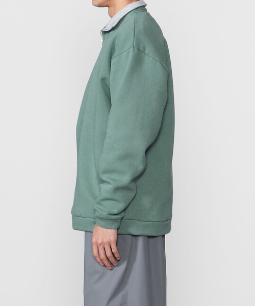 Bshop（ビショップ）の「STAY HUNGRY | ハーフジップスウェット MEN（スウェット・メンズ・ライトブルー・M/L）」の9枚目の写真