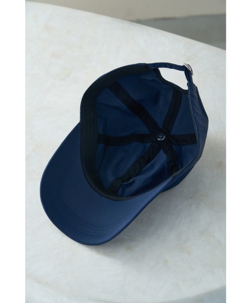 AZUL by moussy(アズールバイマウジー)の「WASHER MATERIAL LIGHT CAP/ウォッシャーマテリアルライトキャップ(キャップ・レディース・カーキ/アイボリー/ネイビー・FREE)」の9枚目の写真