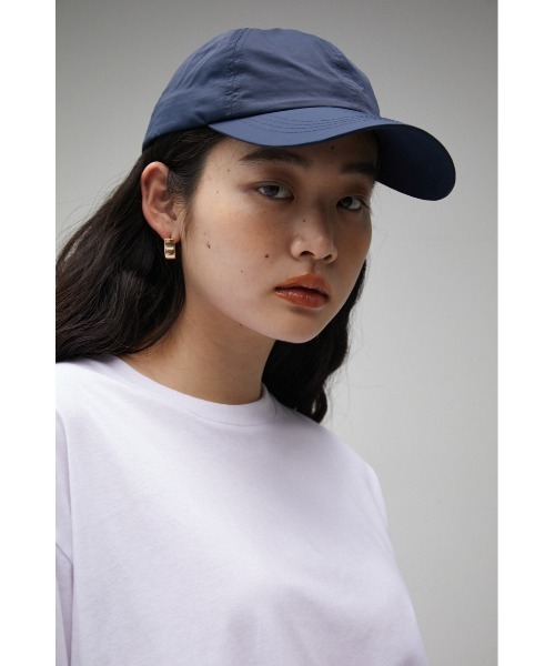 AZUL by moussy(アズールバイマウジー)の「WASHER MATERIAL LIGHT CAP/ウォッシャーマテリアルライトキャップ(キャップ・レディース・カーキ/アイボリー/ネイビー・FREE)」の22枚目の写真