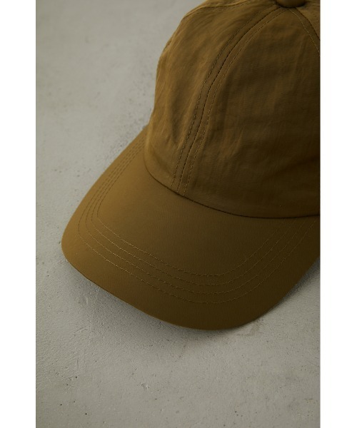 AZUL by moussy(アズールバイマウジー)の「WASHER MATERIAL LIGHT CAP/ウォッシャーマテリアルライトキャップ(キャップ・レディース・カーキ/アイボリー/ネイビー・FREE)」の5枚目の写真