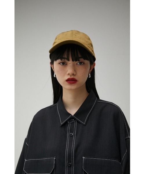 AZUL by moussy(アズールバイマウジー)の「WASHER MATERIAL LIGHT CAP/ウォッシャーマテリアルライトキャップ(キャップ・レディース・カーキ/アイボリー/ネイビー・FREE)」の18枚目の写真