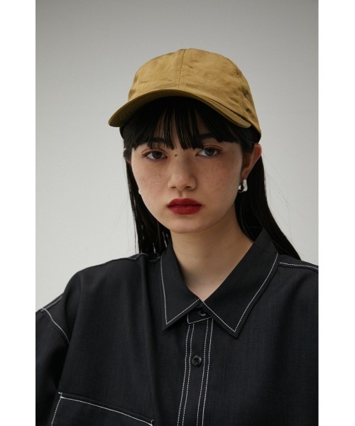 AZUL by moussy(アズールバイマウジー)の「WASHER MATERIAL LIGHT CAP/ウォッシャーマテリアルライトキャップ(キャップ・レディース・カーキ/アイボリー/ネイビー・FREE)」の15枚目の写真