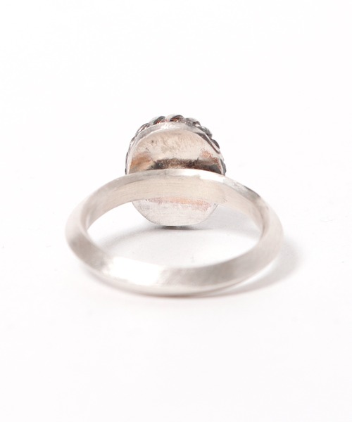 Akashic Tree（アカシックツリー）の「AkashicTree/アカシックツリー リング 純銀製レッドスパイニーオイスターシェルリング（リング・メンズ・レッド/オレンジ・19号/13号/20号/18号）」の4枚目の写真