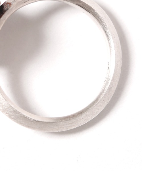 Akashic Tree（アカシックツリー）の「AkashicTree/アカシックツリー リング 純銀製レッドスパイニーオイスターシェルリング（リング・メンズ・レッド/オレンジ・19号/13号/20号/18号）」の6枚目の写真