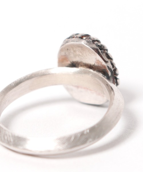 Akashic Tree（アカシックツリー）の「AkashicTree/アカシックツリー リング 純銀製レッドスパイニーオイスターシェルリング（リング・メンズ・レッド/オレンジ・19号/13号/20号/18号）」の7枚目の写真