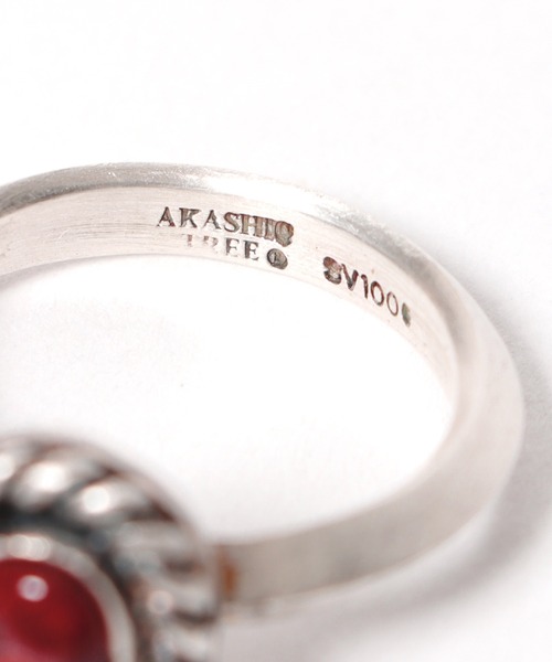 Akashic Tree（アカシックツリー）の「AkashicTree/アカシックツリー リング 純銀製レッドスパイニーオイスターシェルリング（リング・メンズ・レッド/オレンジ・19号/13号/20号/18号）」の8枚目の写真