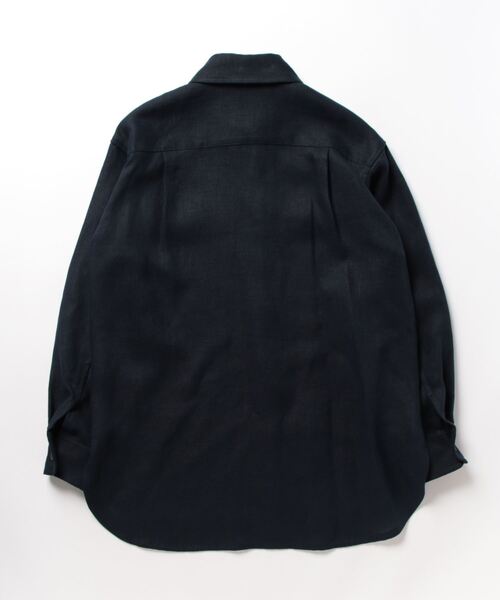 Drawing Numbers（ドローイング ナンバーズ）の「《同シリーズあり》【Drawing Numbers】ヘビーリネンCPOシャツ（シャツ/ブラウス・レディース・ネイビー/ベージュ・38）」の3枚目の写真