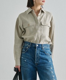 《同シリーズあり》【Drawing Numbers】ヘビーリネンCPOシャツ